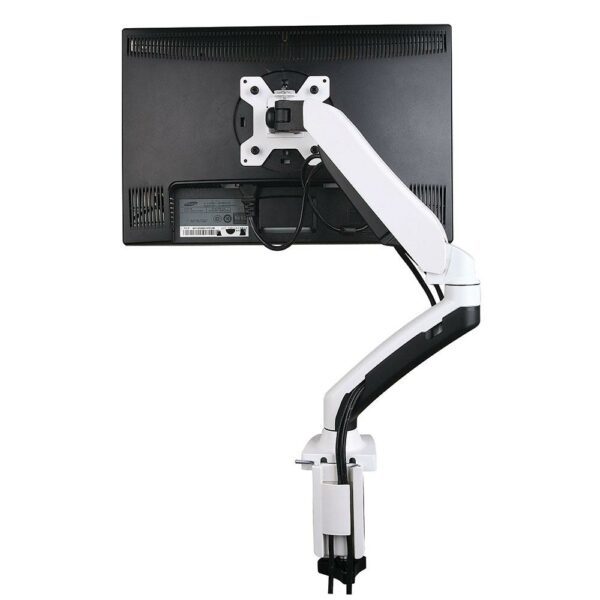 bras support écran vérin à gaz,  acier noir/blanc – Image 2