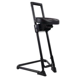 Siège assis debout – assise inclinable rotative simili cuir