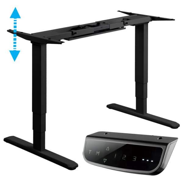 bureau électrique assis debout 2 moteurs  63 à 125 cm – Image 2