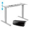 bureau électrique assis debout 2 moteurs  63 à 125 cm – Image 3
