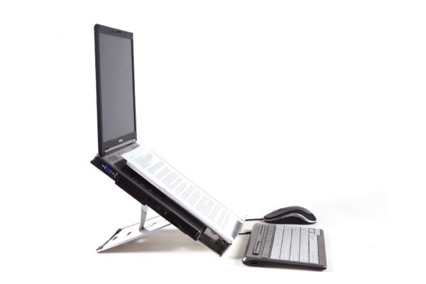Ergo-Q 260 Laptop Stand_porte-document intégré (rabattable)